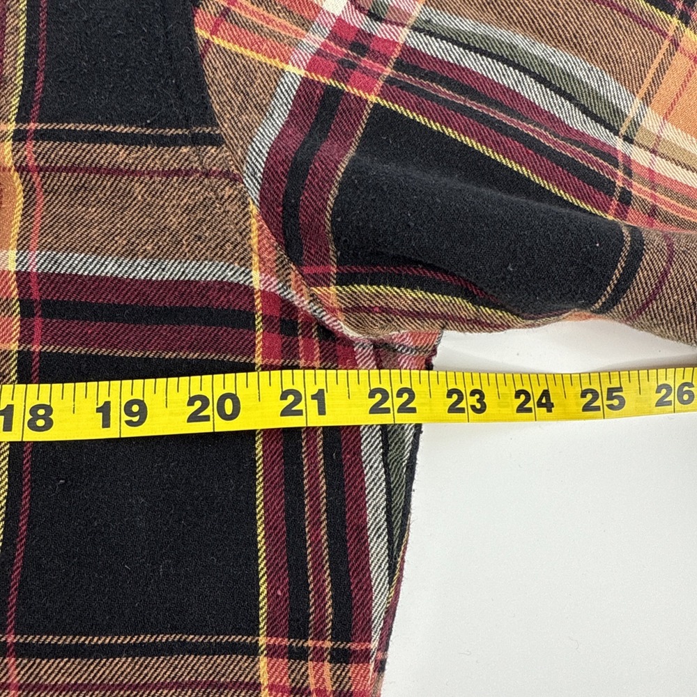 Ely Cattleman Men's M Quilted Western Shacket Snap Plaid Jacket Hand Pockets - Picture 6 of 9